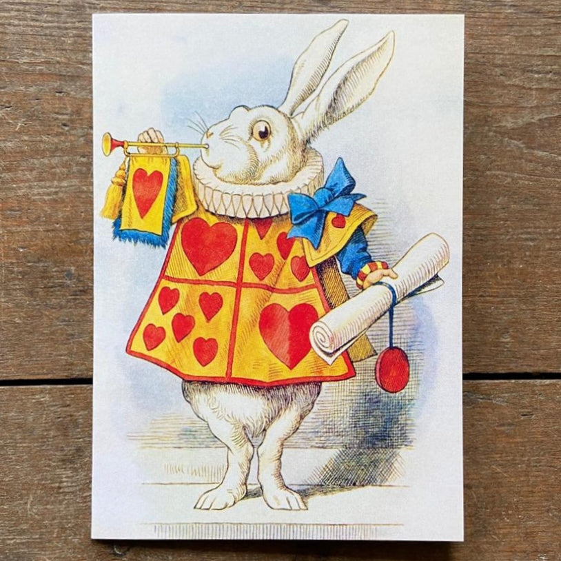 Vintage card 'White Rabbit'