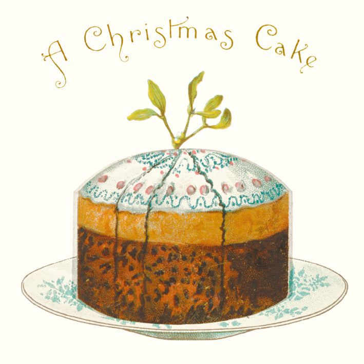 Traditional Christmas Card Pack - A Christmas Cake - Homeware Store