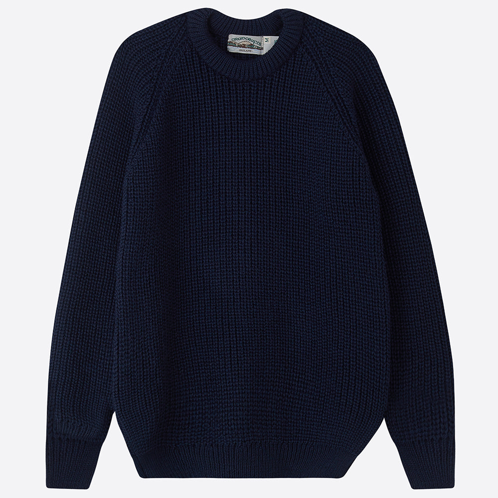 Fisherman’s Rib Jumper - Navy - Homeware Store