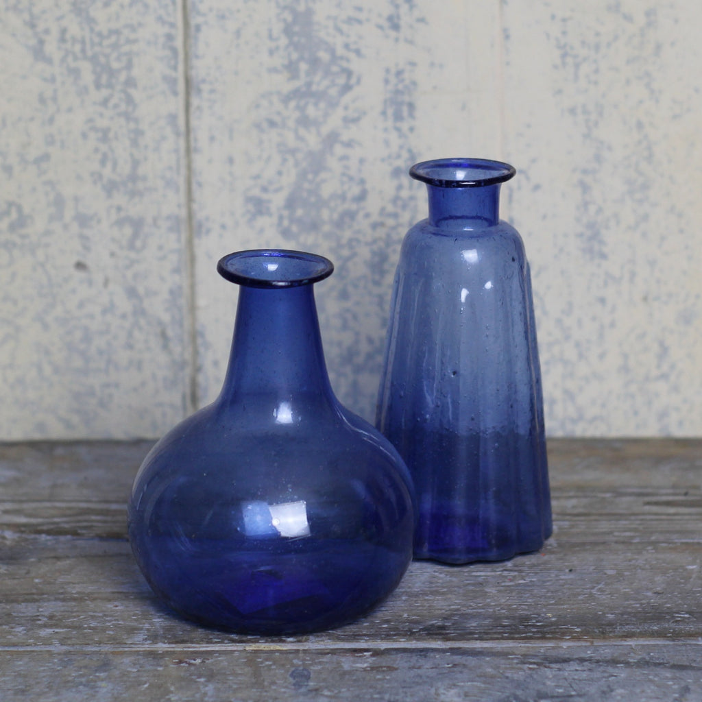 Blue Glass Vase - Homeware Store