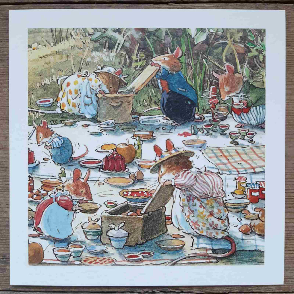 The Picnic - Brambly Hedge Greeting card