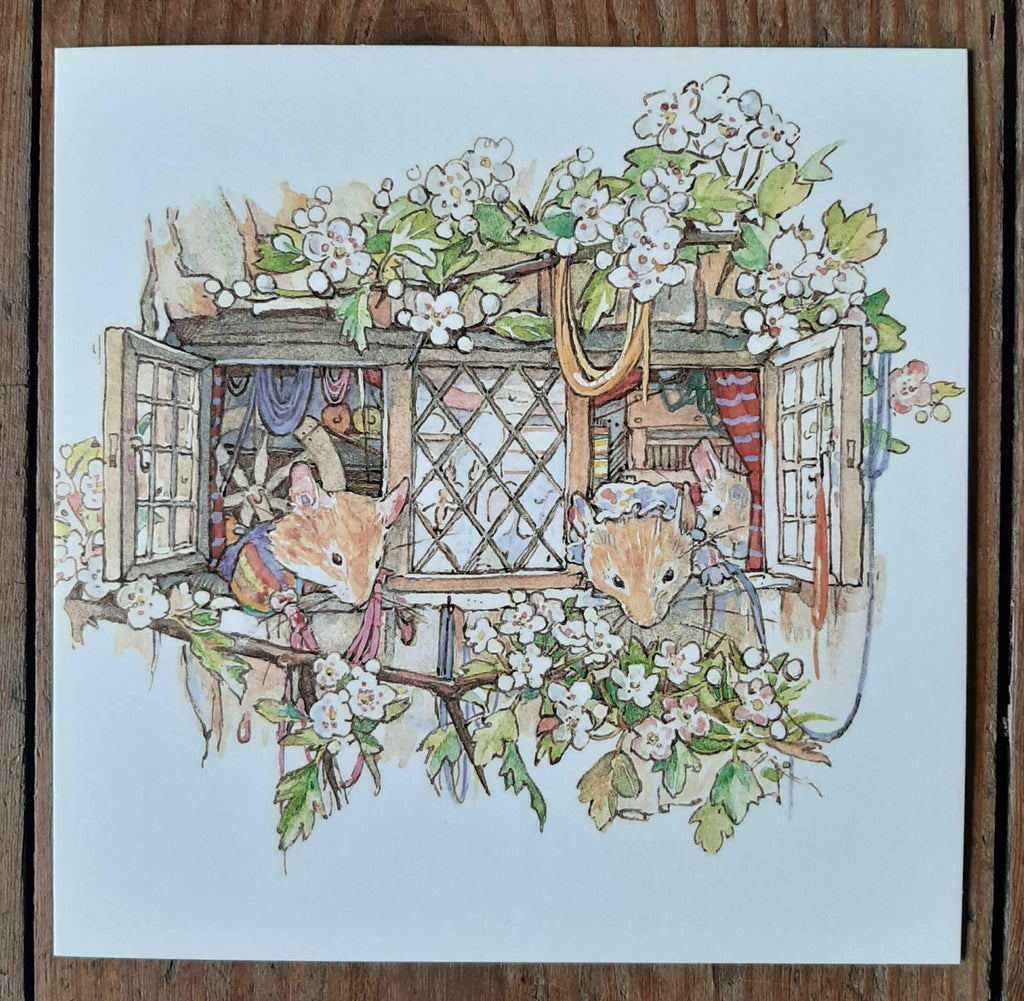 Vintage card Brambly Hedge the Weavers Cottage