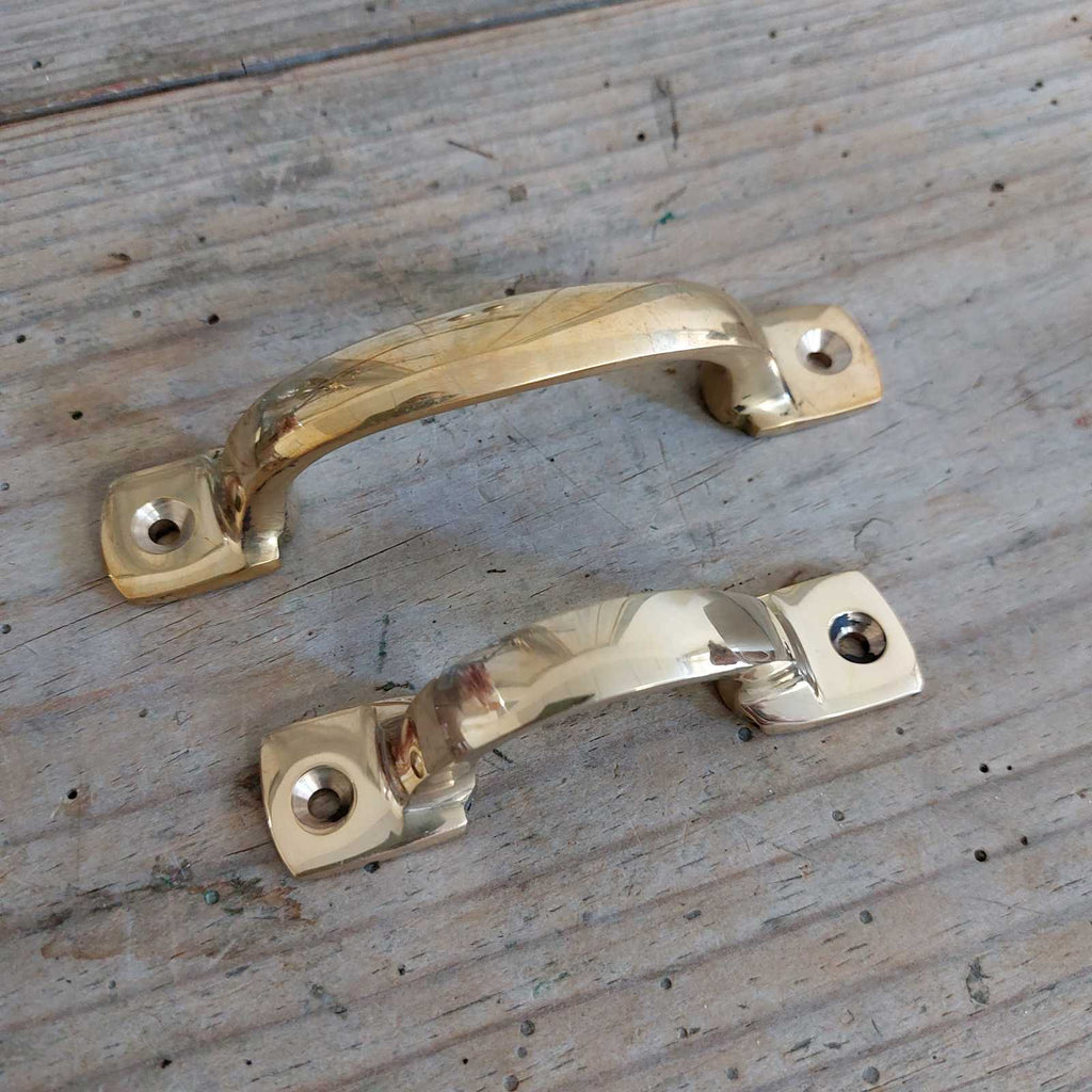 Classic vintage brass drawer pull/cabinet handle