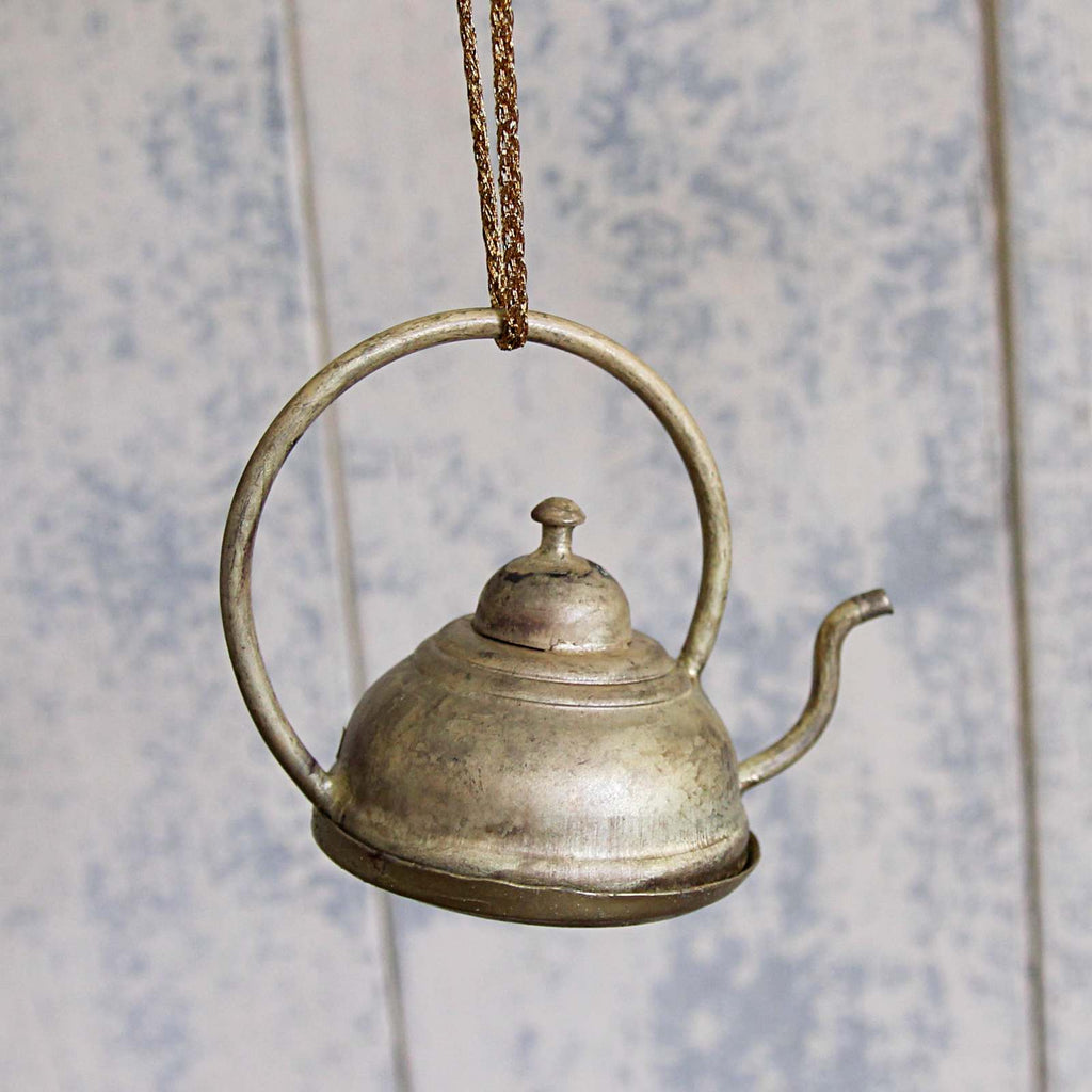 Victorian Brass Teapot Decoration