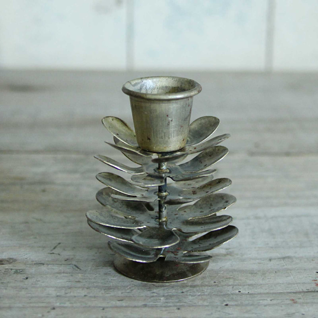Pine Cone Dinner Candle Holder