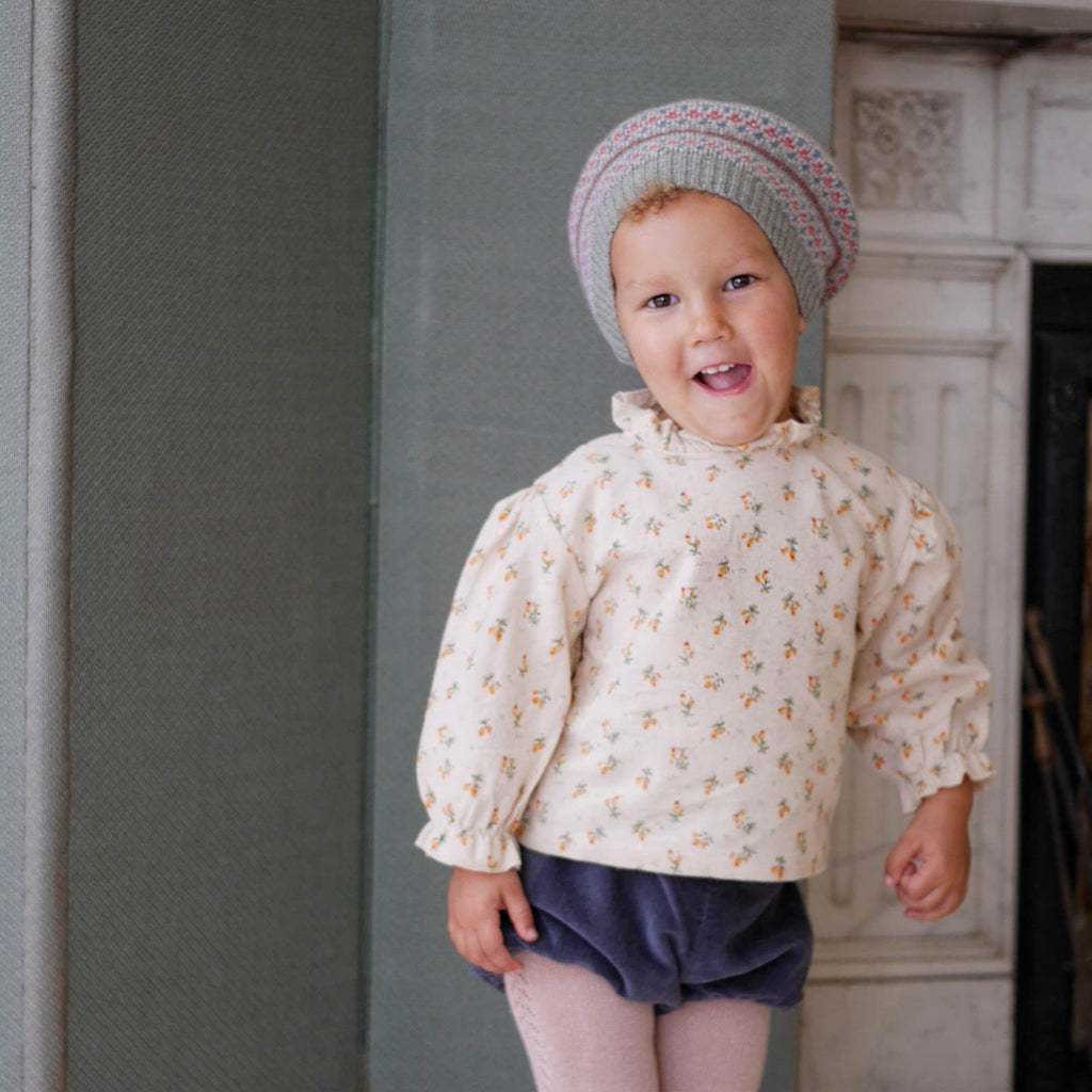Brushed Cotton Floral Girl's Blouse