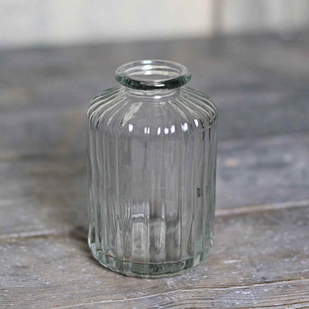 straight vintage glass vase 