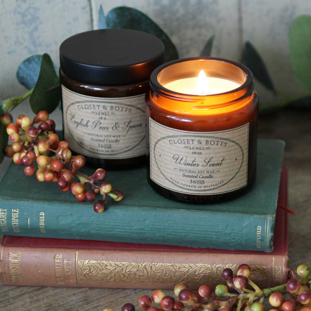 Vegan Soy wax scented candle, Autumn candles