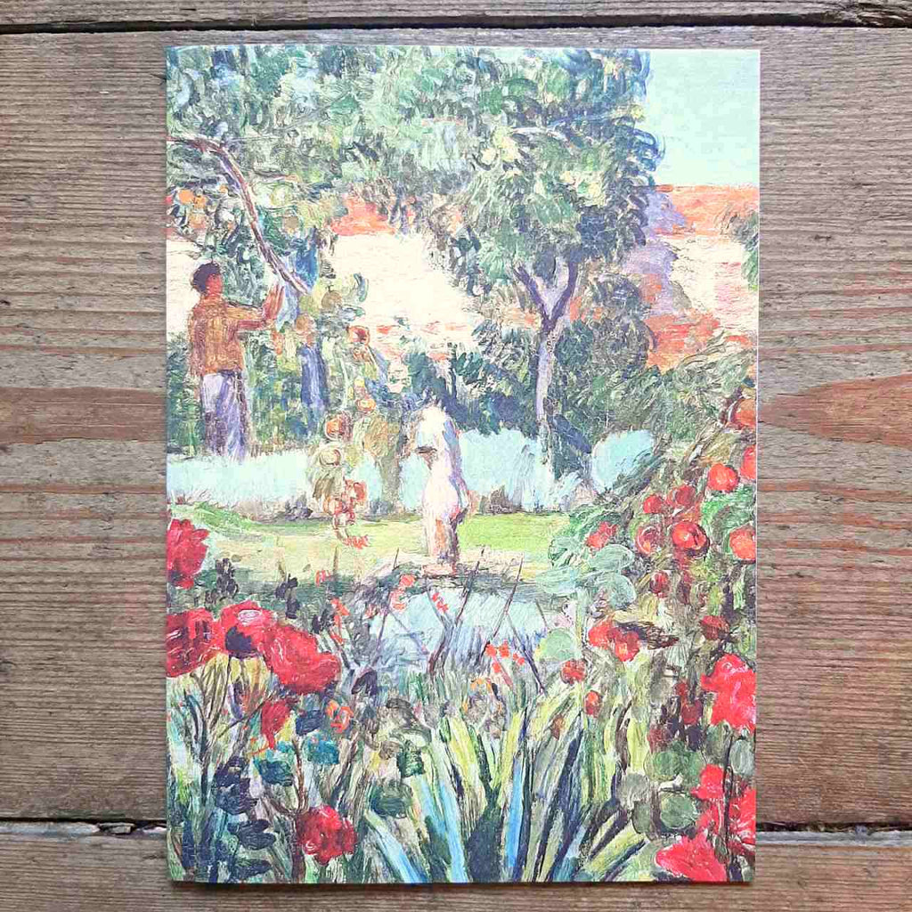 Vintage card - Garden at Charleston by Vanessa Bell