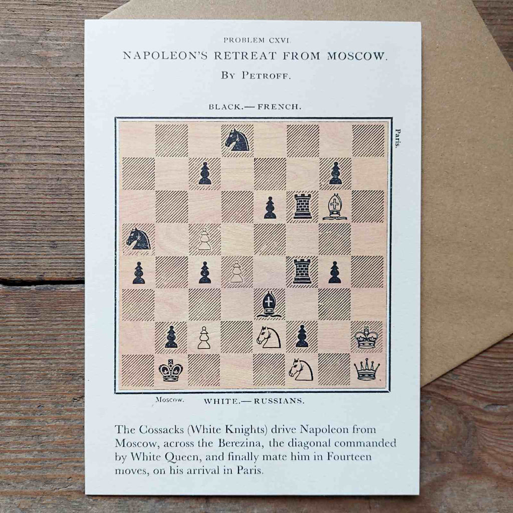 Chess Vintage Greeting Card