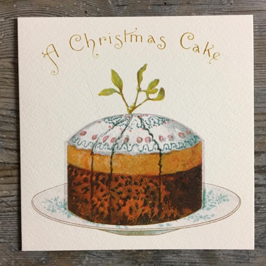 Traditional Christmas Card Pack - A Christmas Cake - Homeware Store