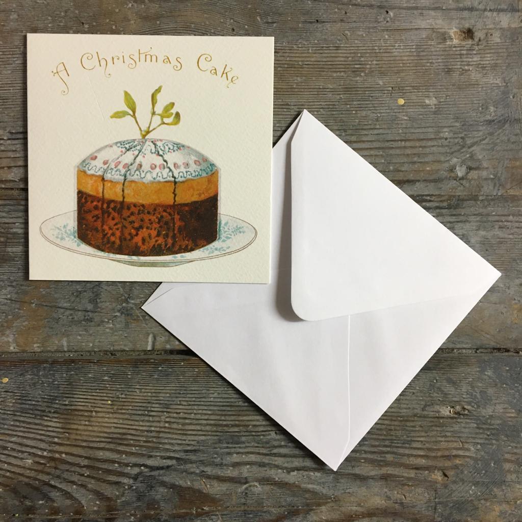 Traditional Christmas Card Pack - A Christmas Cake - Homeware Store