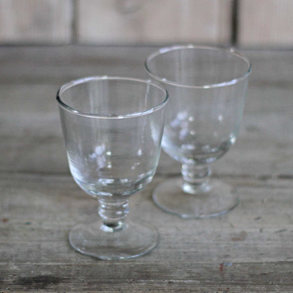 vintage glassware wine glass set