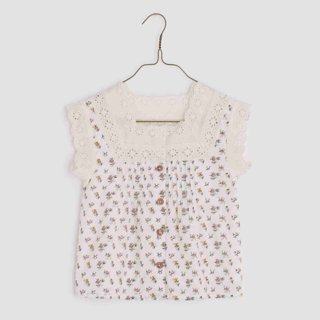Girl’s Clementine Blouse - Cross Stitch Rose