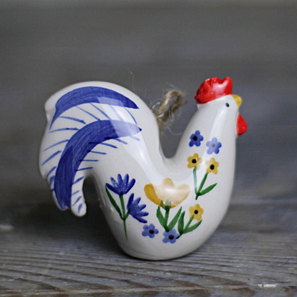 Floral Cockerel Easter Decoration - Homeware Store