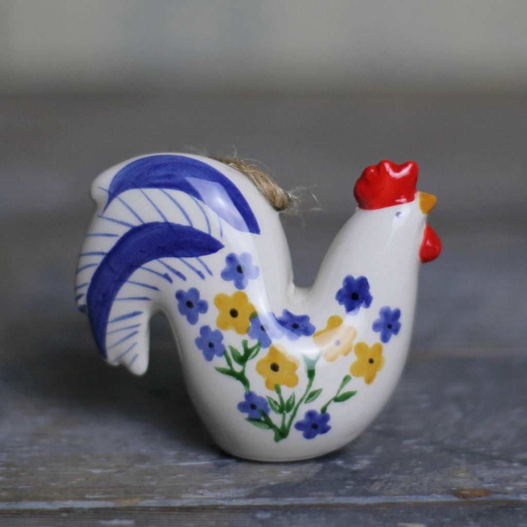 Floral Cockerel Easter Decoration - Homeware Store