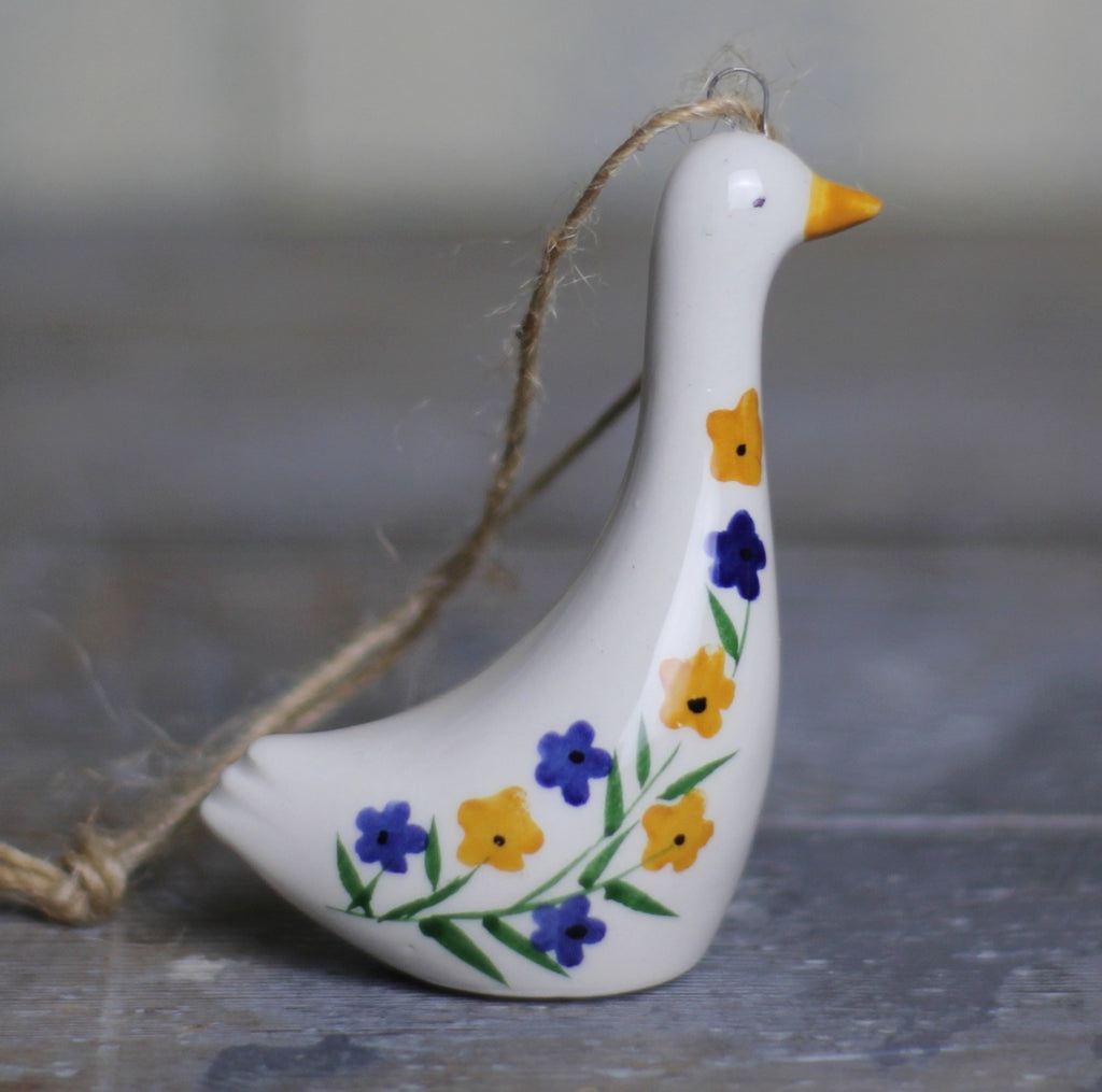 Floral Goose Easter Decoration - Homeware Store