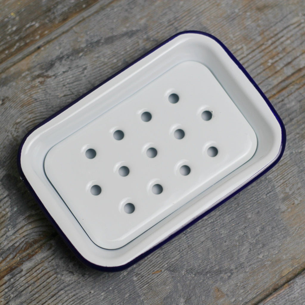 White enamel soap dish | Homeware Store 