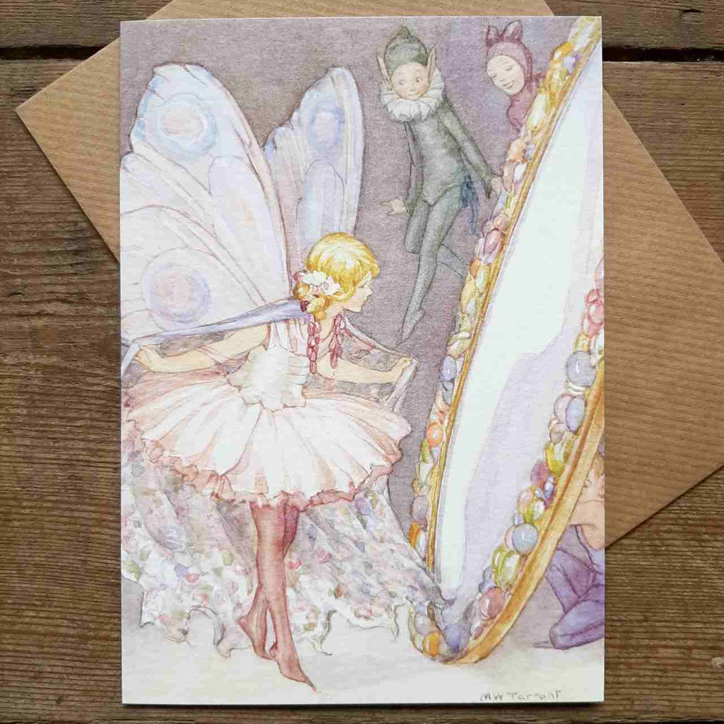 Vintage card 'Fairy Mirror'