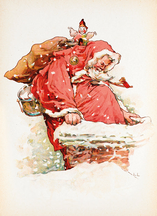 Traditional Christmas Cards artwork- Father Christmas - Homeware Store