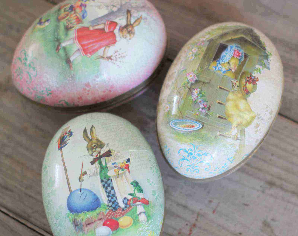 Vintage Fillable Easter Egg - Large