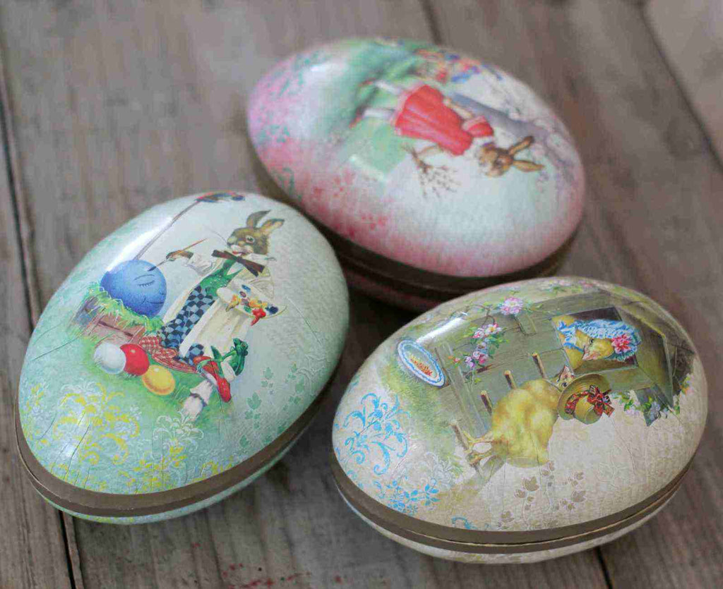 Vintage Fillable Easter Egg - Large