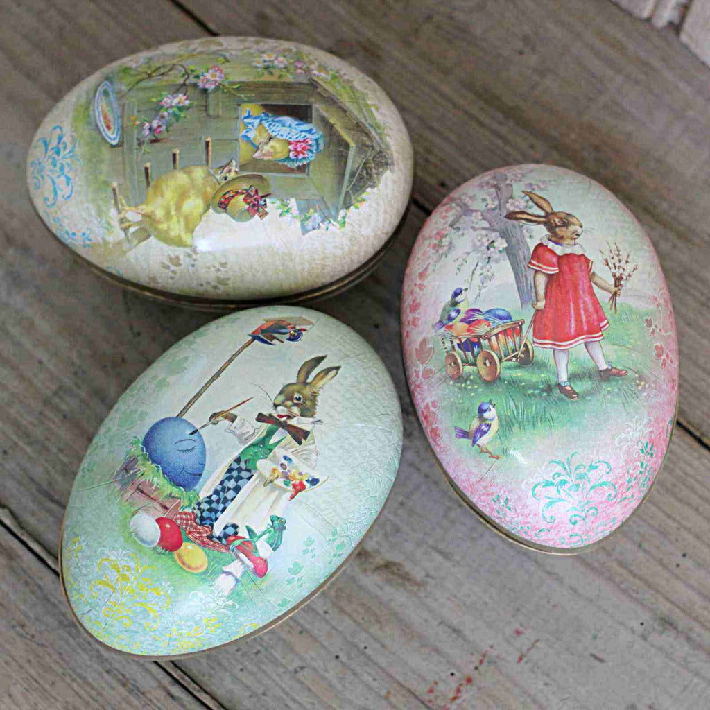 Vintage Fillable Easter Egg - Large