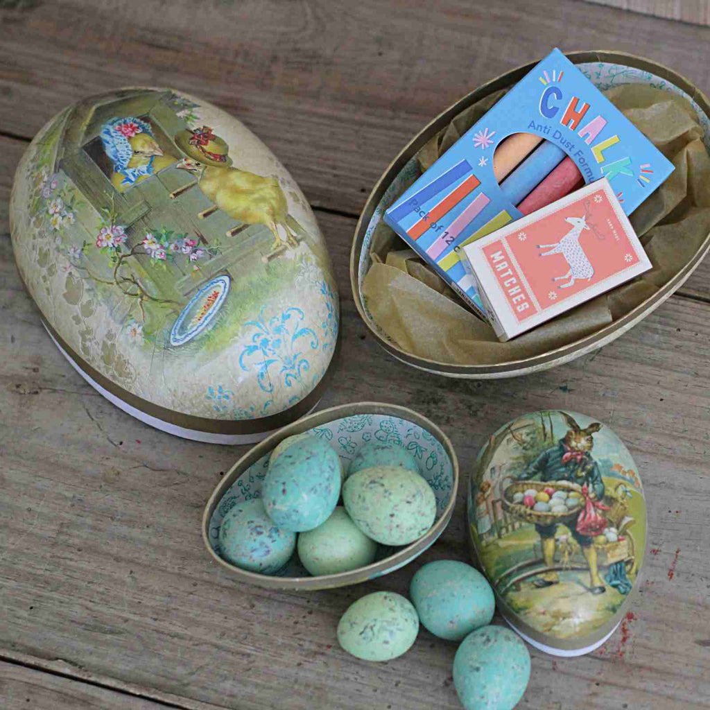 Vintage Fillable Easter Egg - Large