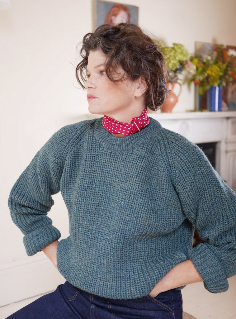 Unisex Fisherman's Jumper with neck tie