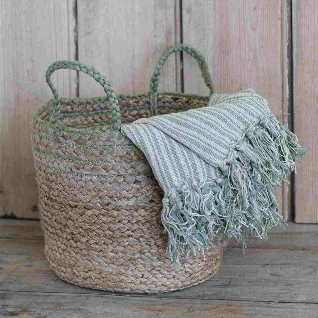 Jute storage basket