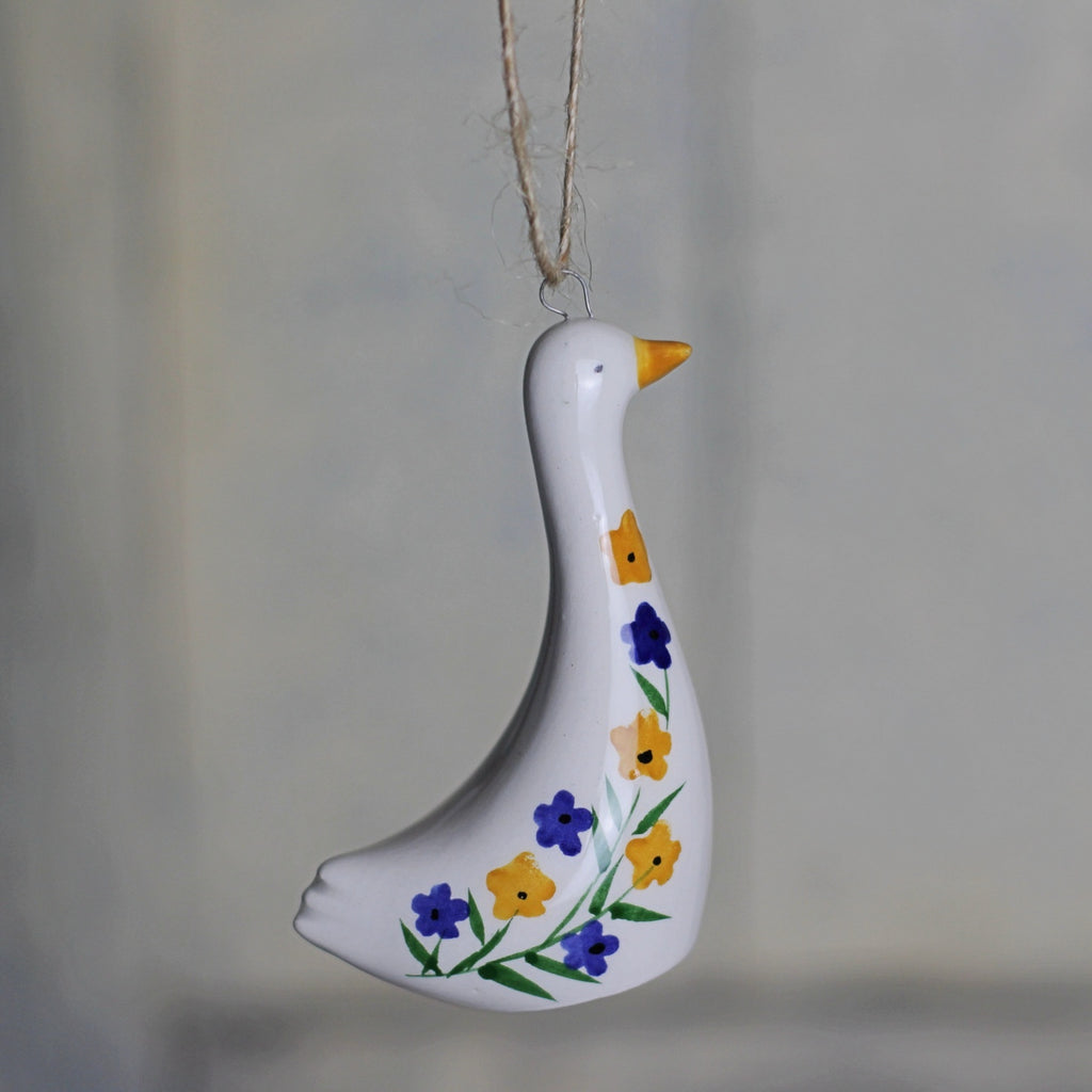 Floral Goose Easter Decoration - Homeware Store