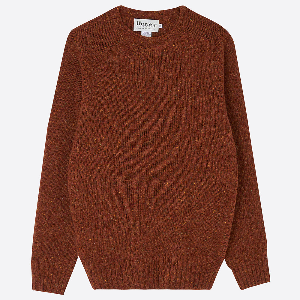 Men's Donegal Jumper, Rust - Homeware Store