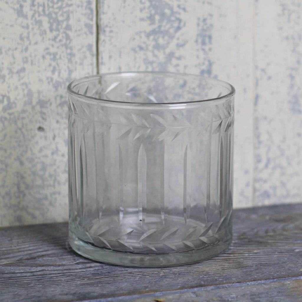 glass candle holder