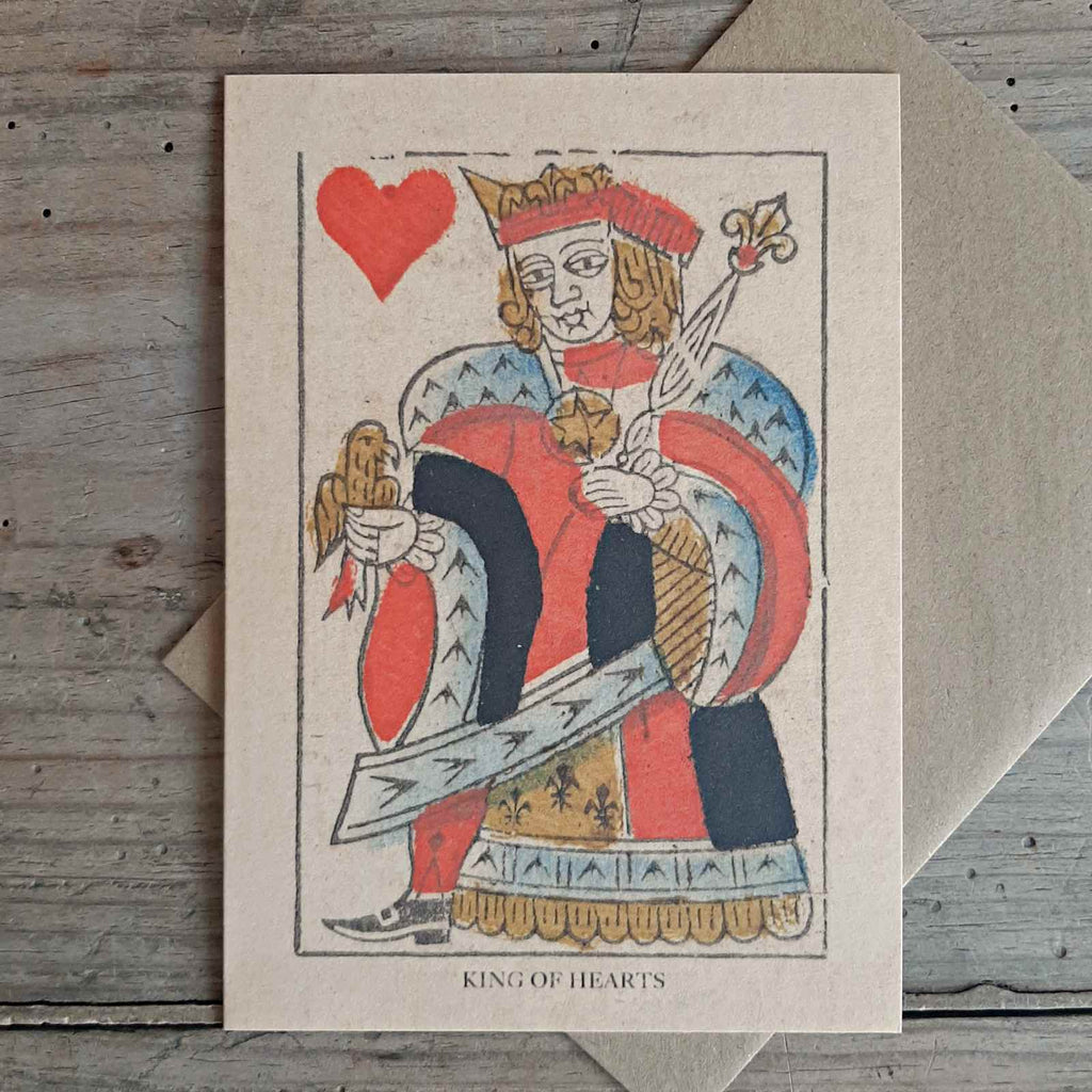 King of Hearts Greeting card - Vintage Valentine's card
