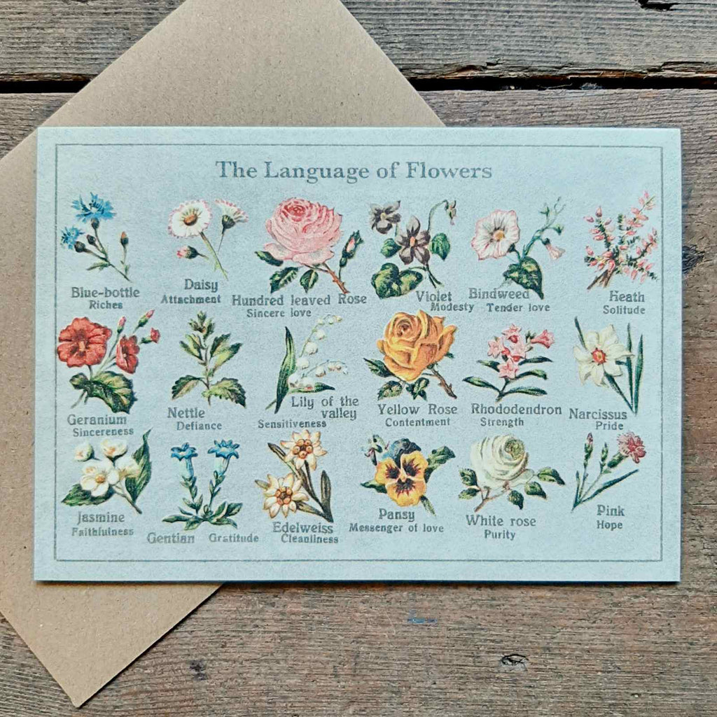 Greeting Card - Language of Flowers