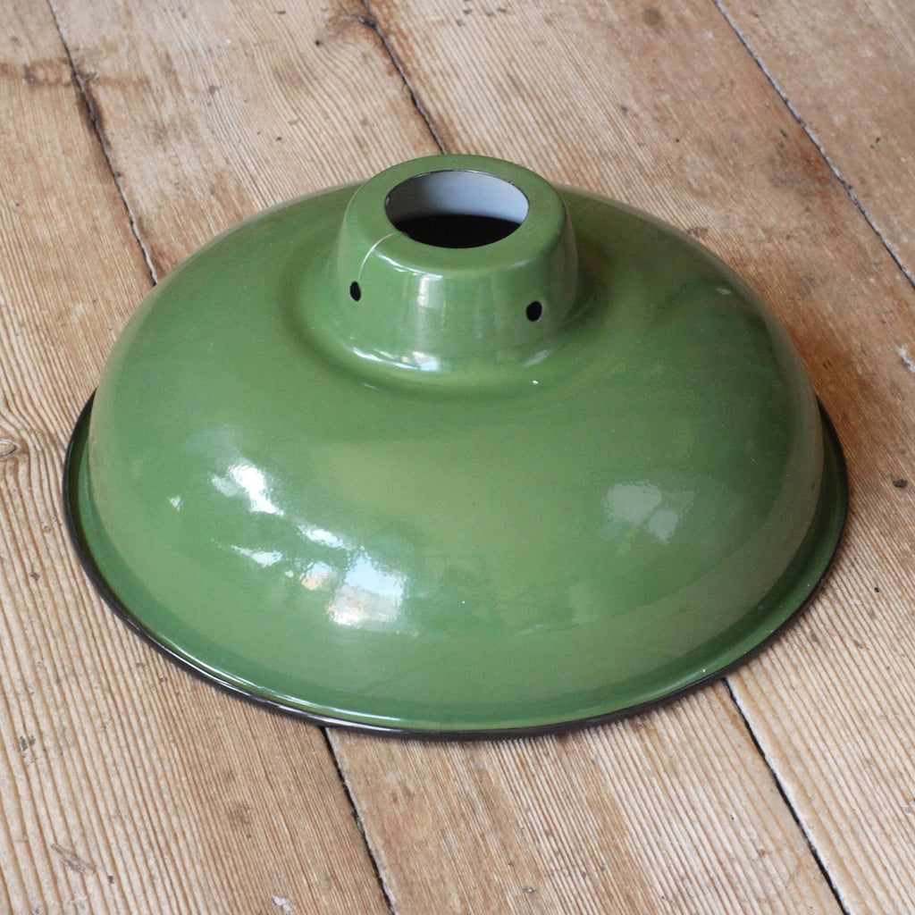 Enamel shades large green