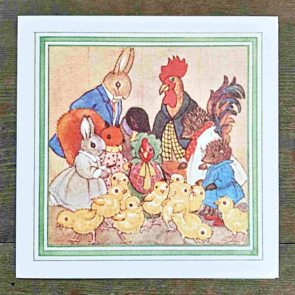 Little Grey Rabbit Easter Greeting Card. Adorable greeting card from the stories of Little Grey Rabbit. Kraft envelope.