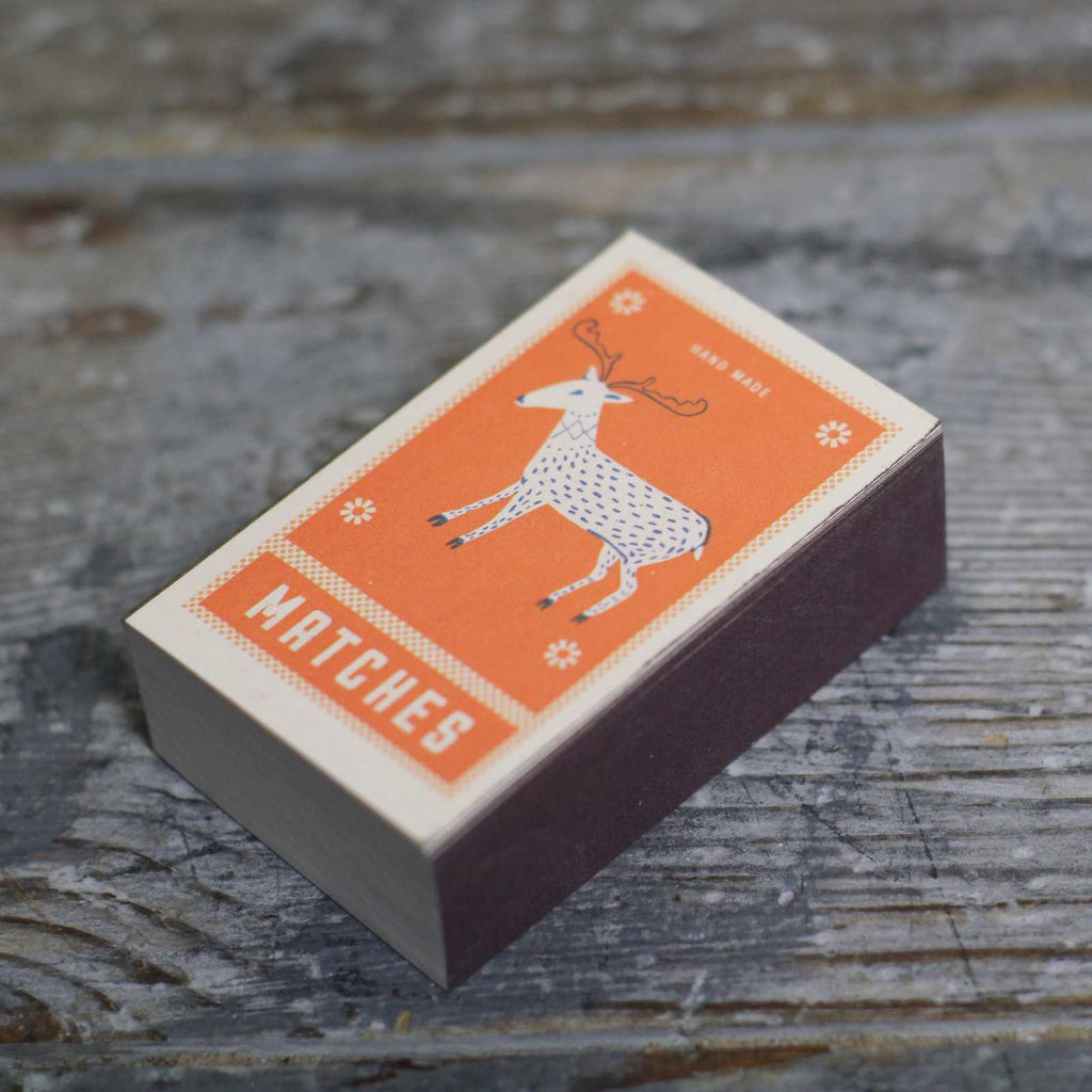Mini Notebook in the shape of a matchbox. This tiny notebook is the perfect stocking filler.