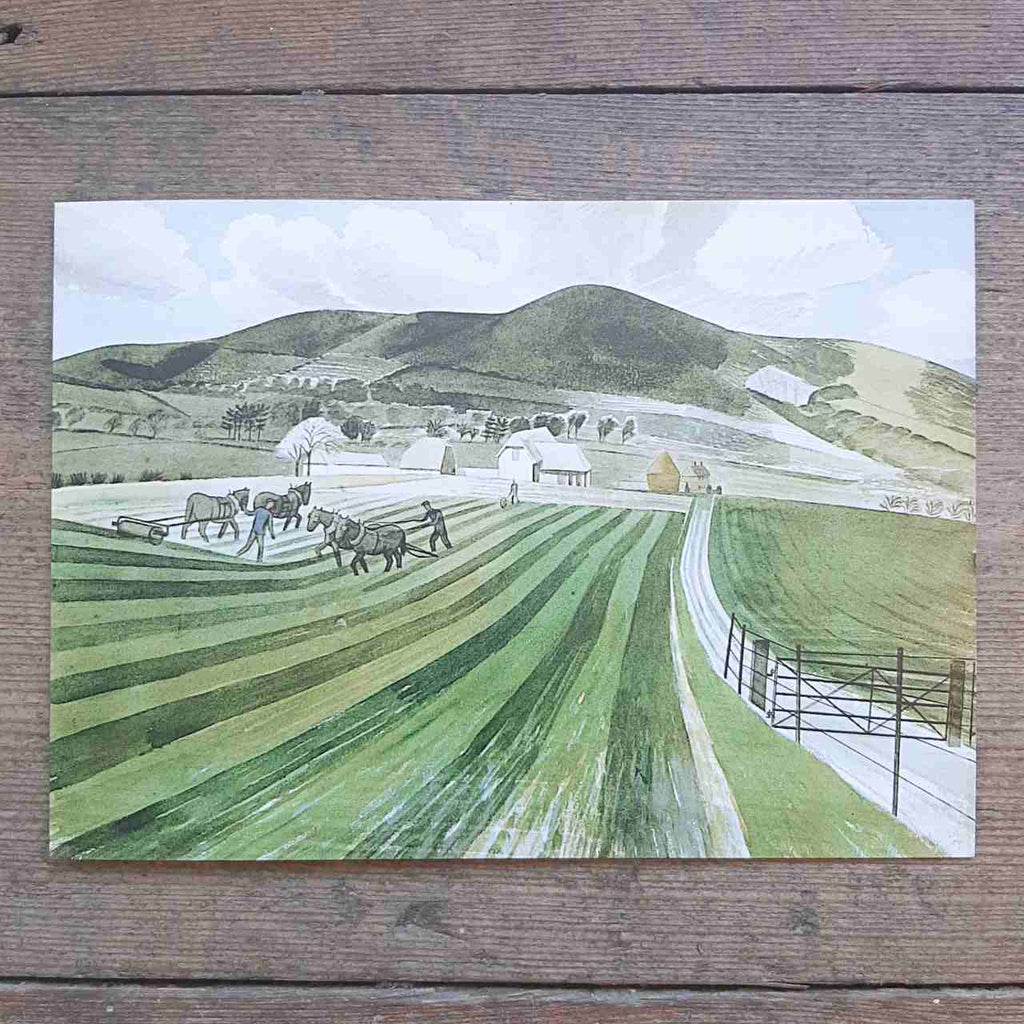 Vintage Card - Mount Caburn by Eric Ravilious | Closet & Botts