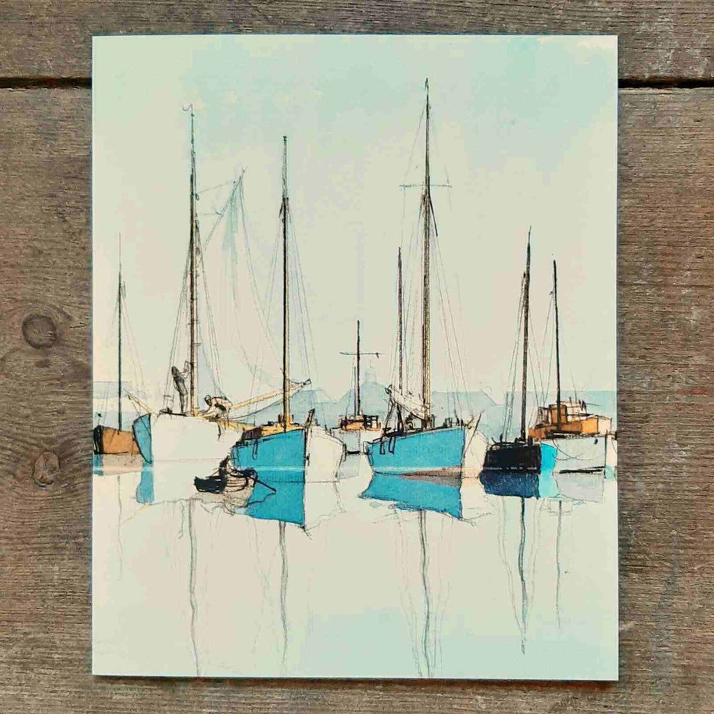 Newhaven Harbour Greeting card