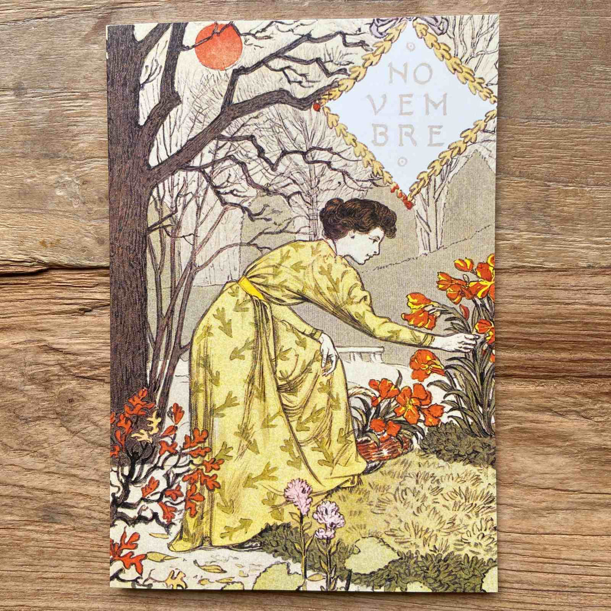 French Months Vintage Greeting card - November – Closet & Botts