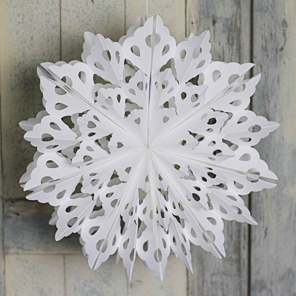 Paper Christmas decorations large snowflake