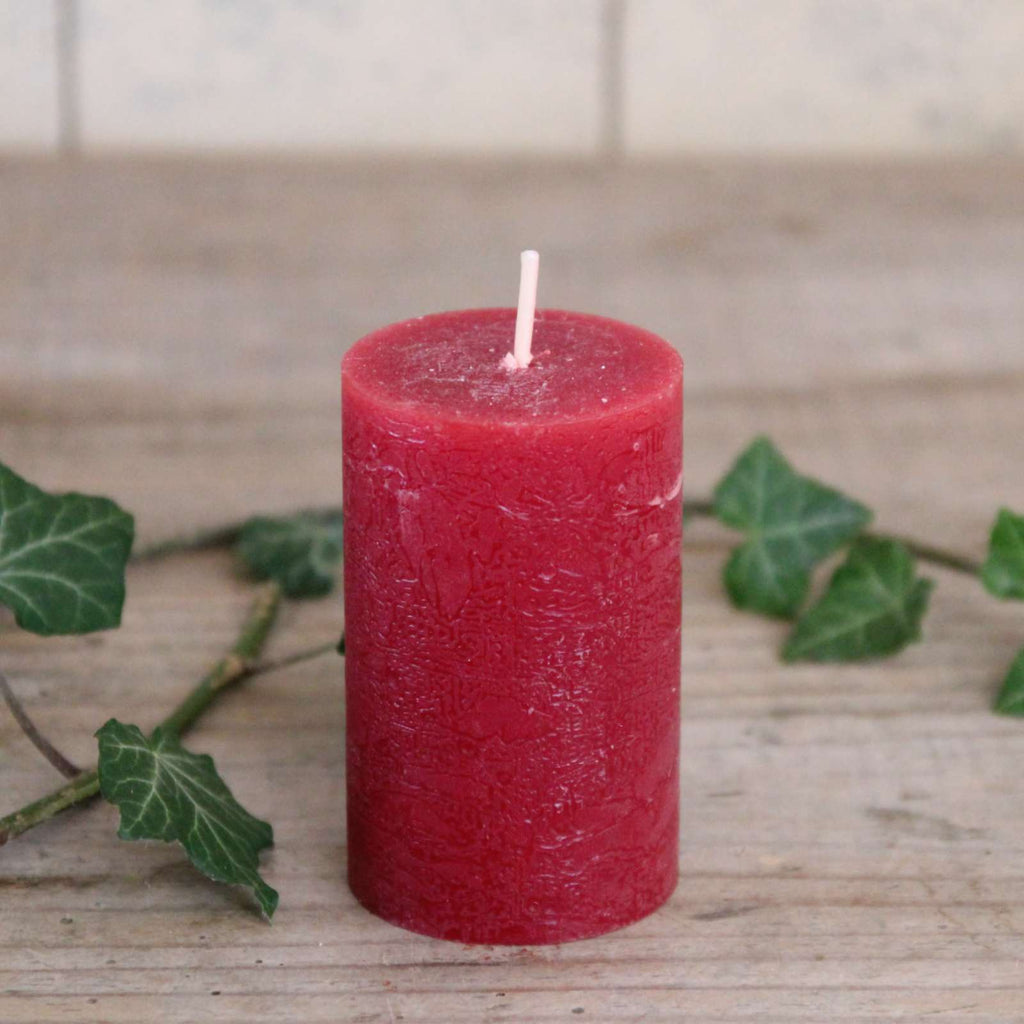 Mini Pillar Candle - Red