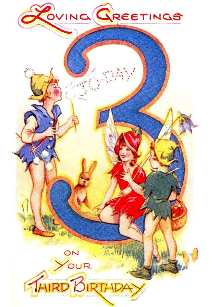Fairy Trio birthday card - Homeware Store