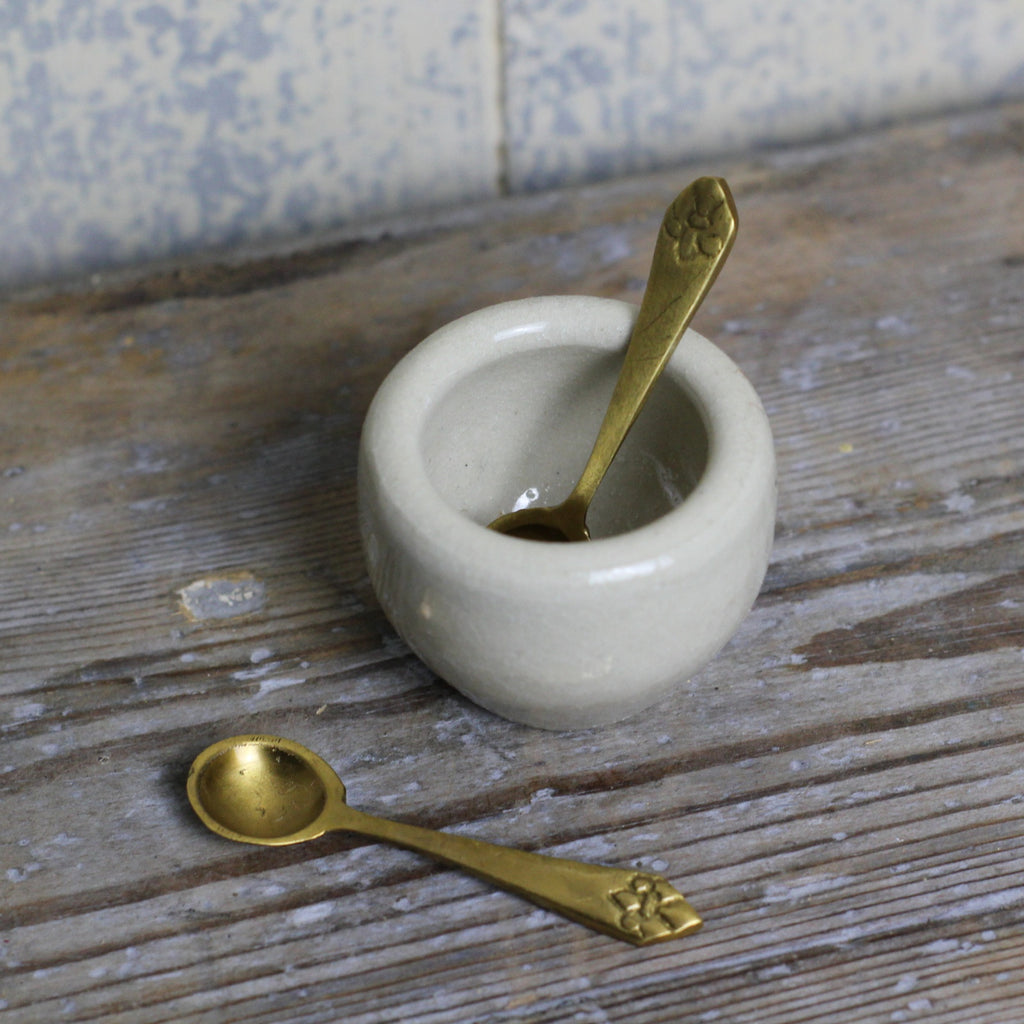 Tiny Salt Spoon - Brass - Homeware Store