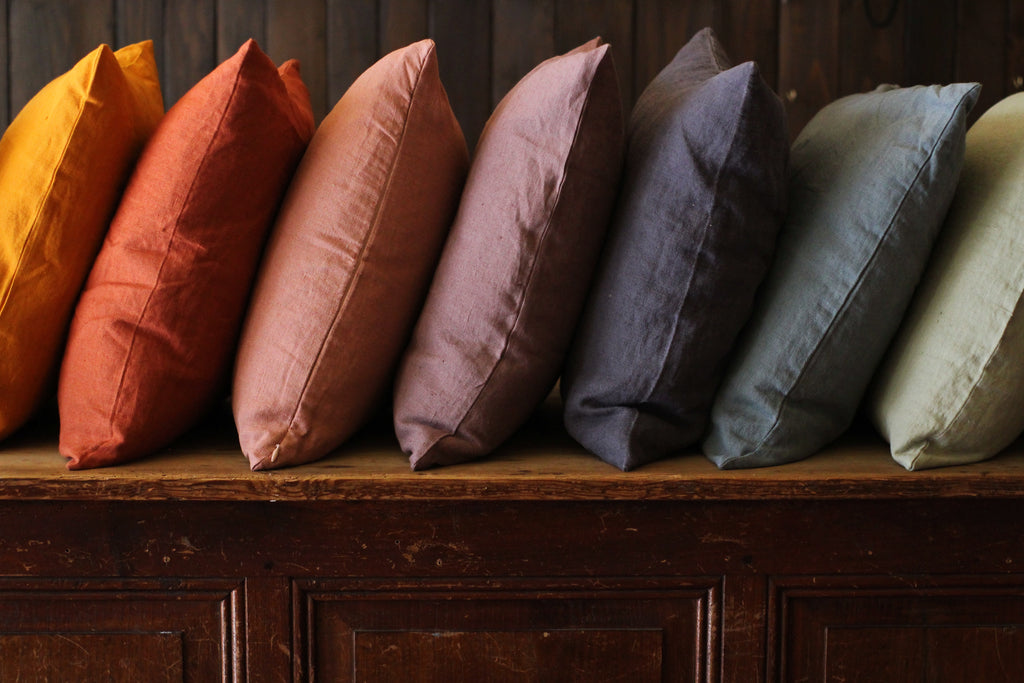 Washed Linen Cushion, Natural - Homeware Store