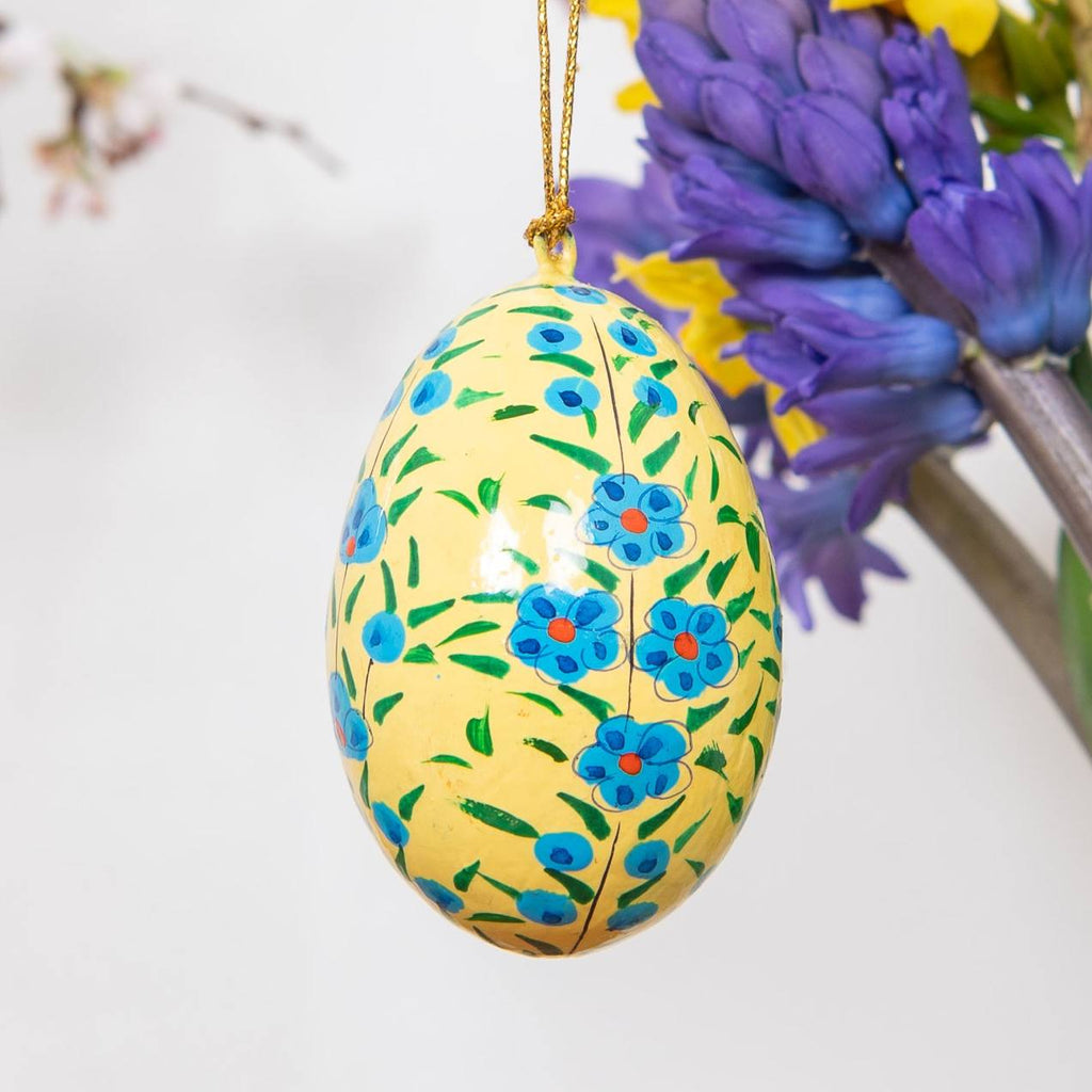 Wooden Painted Hanging Egg