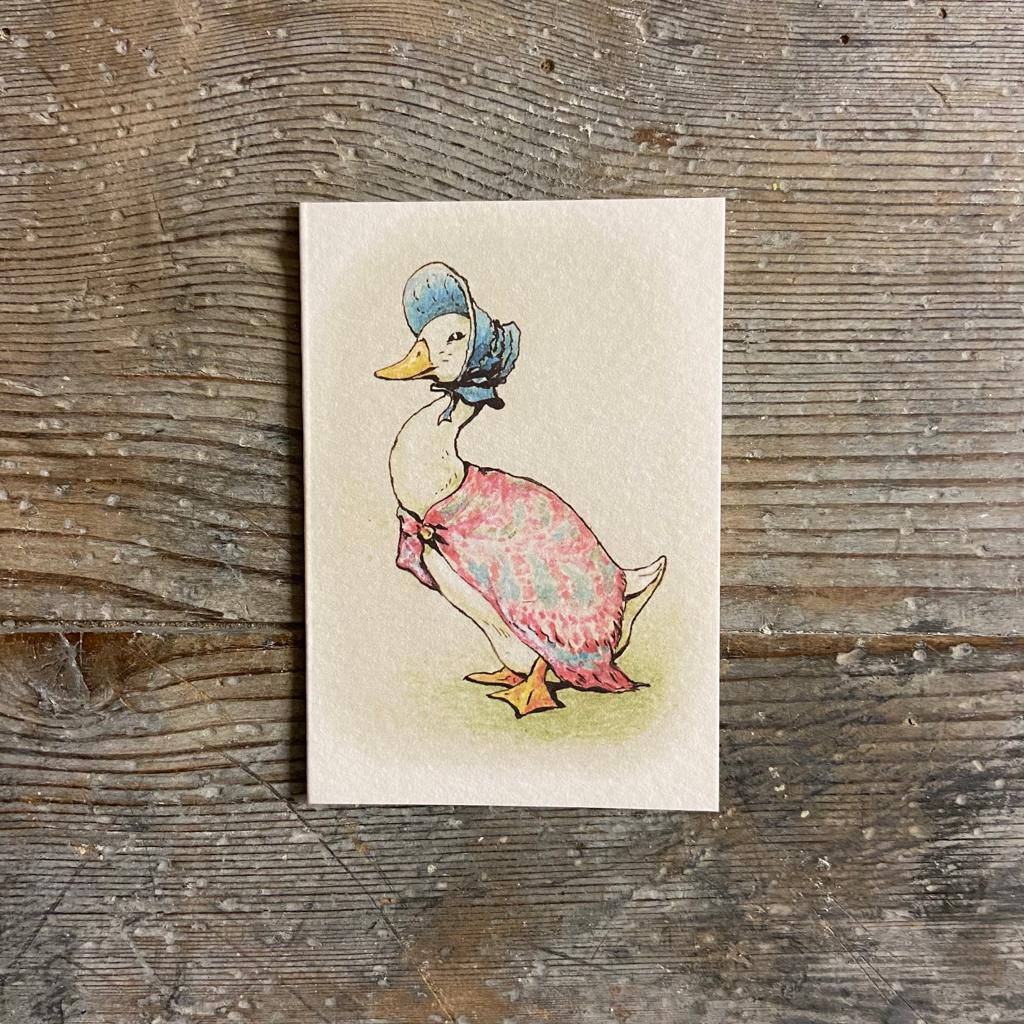 Miniature vintage cards by Beatrix Potter -duck