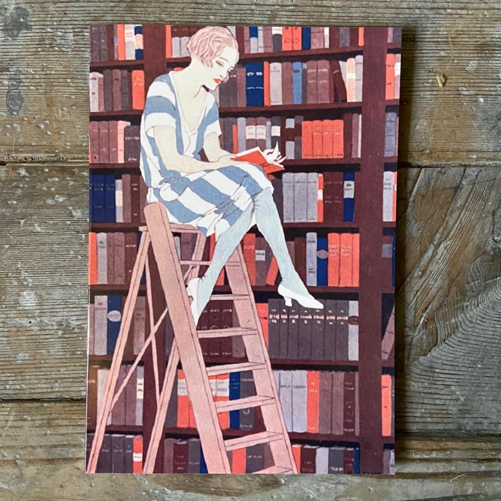 The Blue Stocking' Greeting Card - Homeware Store