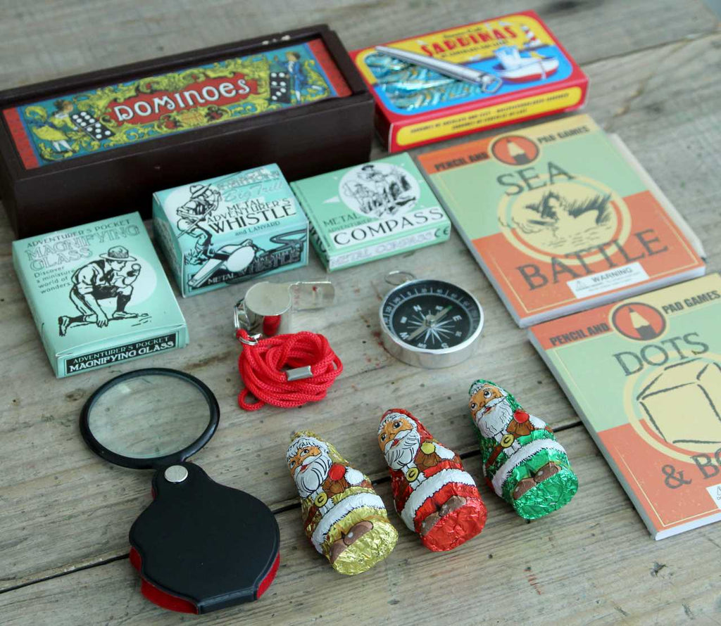 Boxed Gift - A selection of Children's Adventure Christmas Stocking Fillers and games